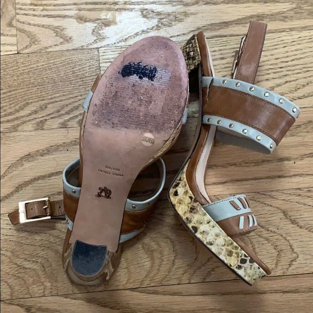 CV SIGNATURE LEATHER SANDALS‎ SIZE 8.5M - Picture 4 of 8